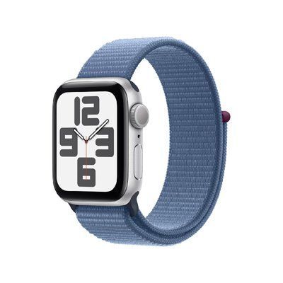 Смарт часы Apple Watch Se Series (2nd Gen) 40mm Silver Aluminium with Winter Blue Sport Loop (MRE33) 62863 фото