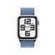 Смарт годинник Apple Watch SE Series (2nd Gen) 40mm Silver Aluminium with Winter Blue Sport Loop (MRE33) 62863 фото 2