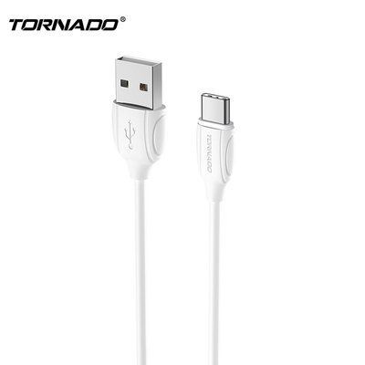 Кабель передачи данных Tornado TX1 Type-C 1m белый 43433 фото