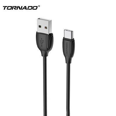 Кабель передачи данных Tornado TX1 Type-C 1m черный 43257 фото
