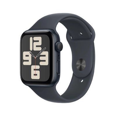 Смарт часы Apple Watch Se Series (2nd Gen) 44mm Midnight Aluminium with Midnight Sport Band S/M (MNTF3/MRE73/MXEJ3) 63101 фото