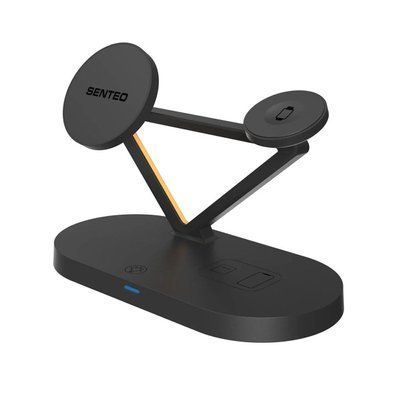 Беспроводное зарядное устройство SENTEO D1 NAVI STAND 5 in 1 Magnetic wirelles charger 45W 64169 фото