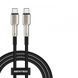 Кабель передачі даних Senteo SM-03 100W Iron Series braided data cable USB-C to USB-C (Type-C to Type-C Cable) 2M Black 64266 фото