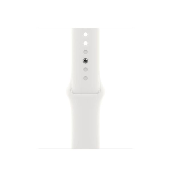Смарт годинник Apple Watch SE Series (2nd Gen) 44mm Silver Aluminium with White Sport Band M/L (MNTJ3) 48308 фото