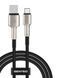 Кабель передачі даних Senteo SM-03 6A/66W Iron Series braided data cable USB-A to USB-C (USB-A to Type-C Cable) 1M Black 64262 фото 1