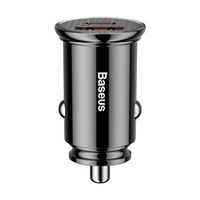 Авто. зарядний пристрій Baseus (CCALL-YX01) Y-Type USB + Cigarette Lighter Extended 3.4A 2USB (black) 58630 фото