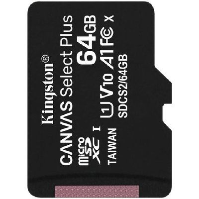 Картка пам`яті Kingston microSDXC 64GB Canvas Select Plus Class 10 UHS-I U1 V10 A1 (SDCS2/64GBSP) 32606 фото