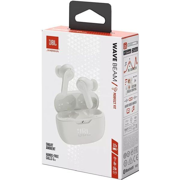 Наушники JBL WAVE BEAM (JBLWBEAMWHT) White 57144 фото