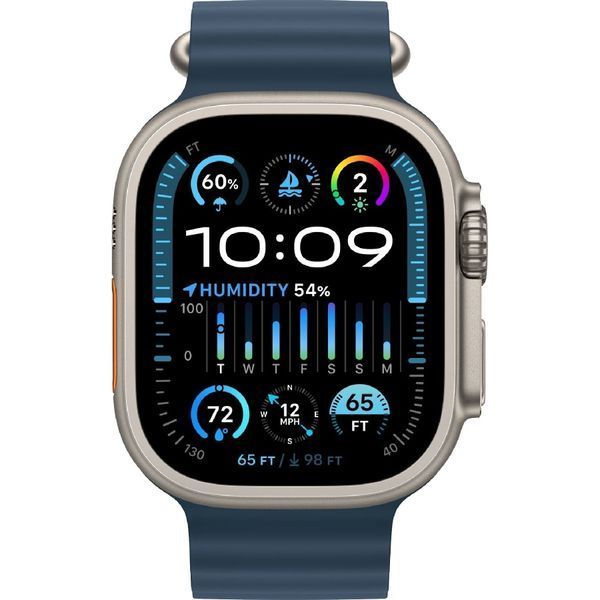 Смарт годинник Apple Watch Ultra 2 GPS + Cellular 49mm Titanium Case with Blue Ocean Band (MREG3/MRF73) 62072 фото
