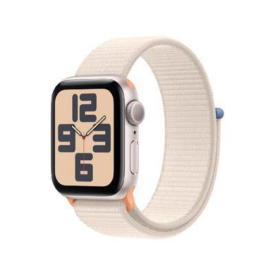 Смарт часы Apple Watch Se Series (2nd Gen) 44mm Starlight Aluminium with Starlight Sport Loop (MRE63) 63097 фото