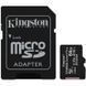 Картка пам`яті Kingston microSDXC 64GB Canvas Select Plus Class 10 UHS-I U1 V10 A1 + SD-адаптер (SDCS2/64GB) 44390 фото 1