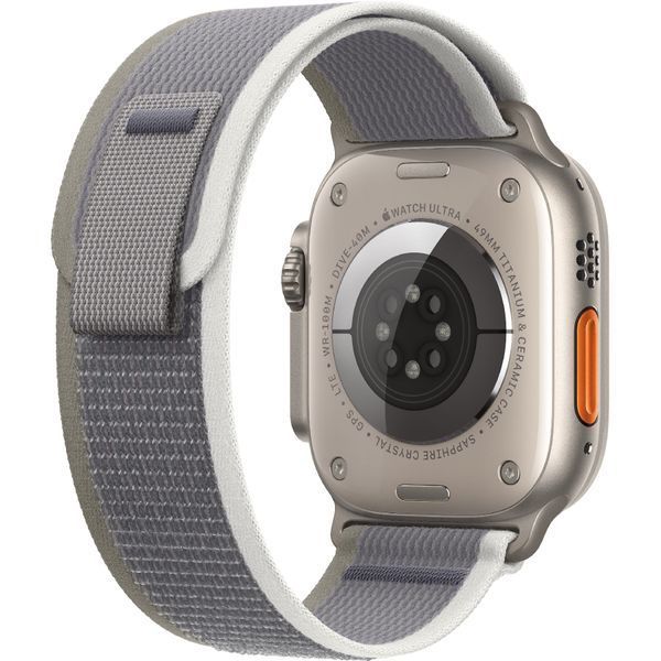 Смарт годинник Apple Watch Ultra 2 GPS + Cellular 49mm Titanium Case with Green/Gray Trail Loop - M/L (MRF43/MRFP3) 62068 фото