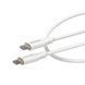 Кабель передачі даних Senteo SL-01 Silicone 100W Type-C до Type-C 1000mm White 64171 фото 1