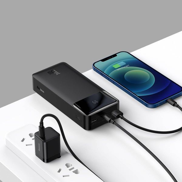 Зовнішній акумулятор (Power Bank) Baseus Bipow Digital Display 30000 mAh 15 W (PPDML-K01) Black 46375 фото