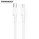 Кабель передачи данных Tornado TX25 Type-C до apple lightning 1m белый 34640 фото