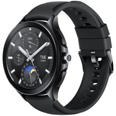 Смарт годинник Xiaomi Watch 2 Pro BT (BHR7211GL) Black Case with Black Fluororubber Strap 66517 фото