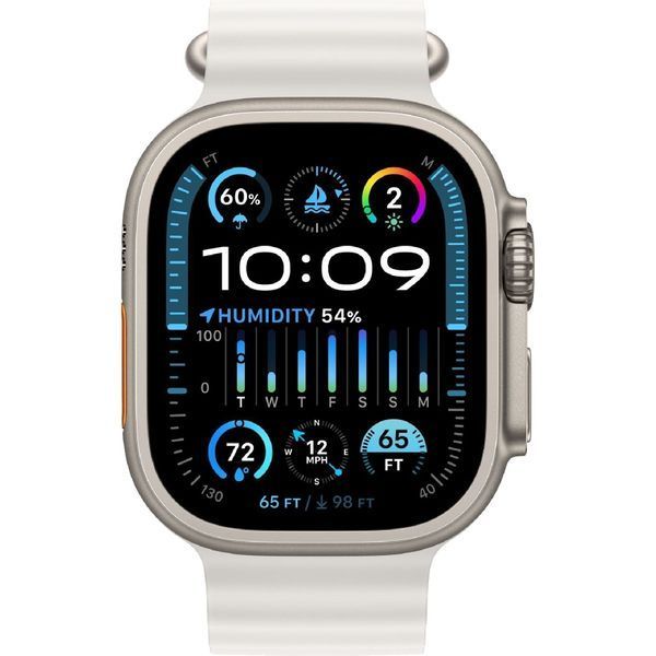 Смарт годинник Apple Watch Ultra 2 GPS + Cellular 49mm Titanium Case with White Ocean Band (MREJ3/MRF93) 61309 фото