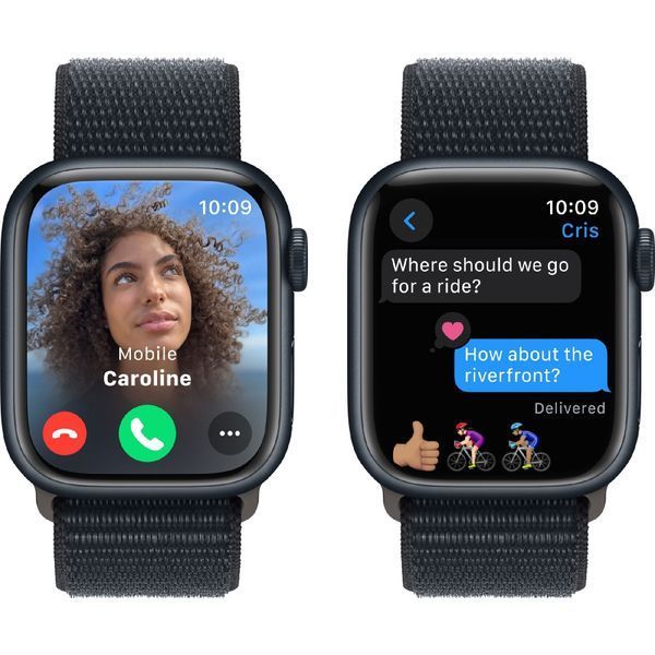 Смарт годинник Apple Watch 9 Series 41mm Midnight Aluminium with Midnight Sport Loop (MR8Y3) 59698 фото