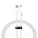Кабель передачі даних Senteo SL-03 Soft Silicone USB-A до Lightning 2000mm White 64903 фото 1