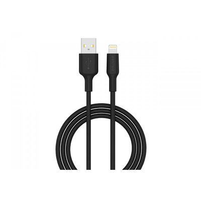 Кабель передачи данных Senteo SL-06 TPE Cable USB-A до Lightning 2.4A 1000mm Black 65826 фото