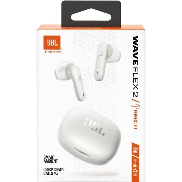 Навушники JBL WAVE FLEX 2 (JBLWFLEX2WHT) White 67578 фото