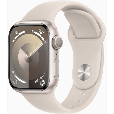 Смарт годинник Apple Watch 9 Series 41mm Starlight Aluminium with Starlight Sport Band M/L (MR8U3) 60391 фото