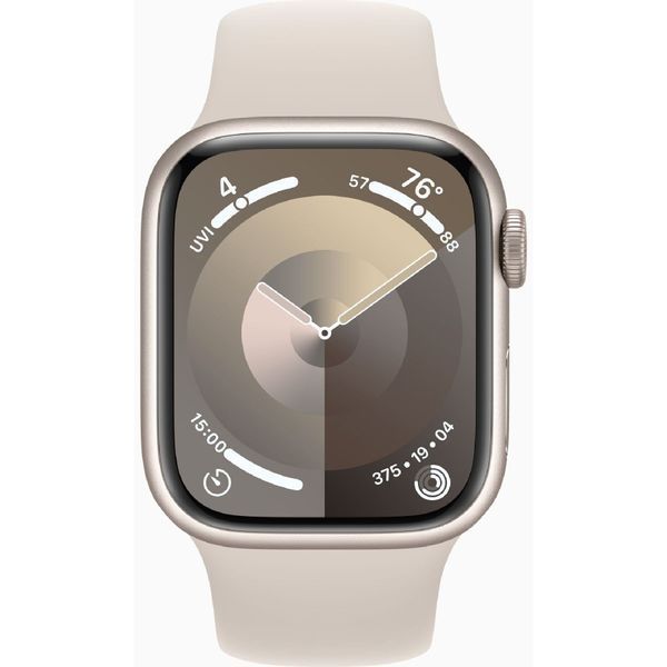 Смарт годинник Apple Watch 9 Series 41mm Starlight Aluminium with Starlight Sport Band M/L (MR8U3) 60391 фото