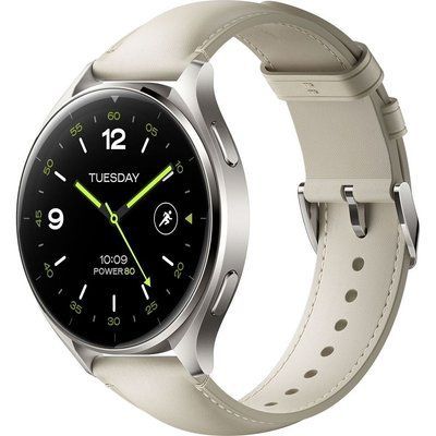 Смарт годинник Xiaomi Watch 2 (BHR9306GL) Gray Case White Leather Strap 66523 фото