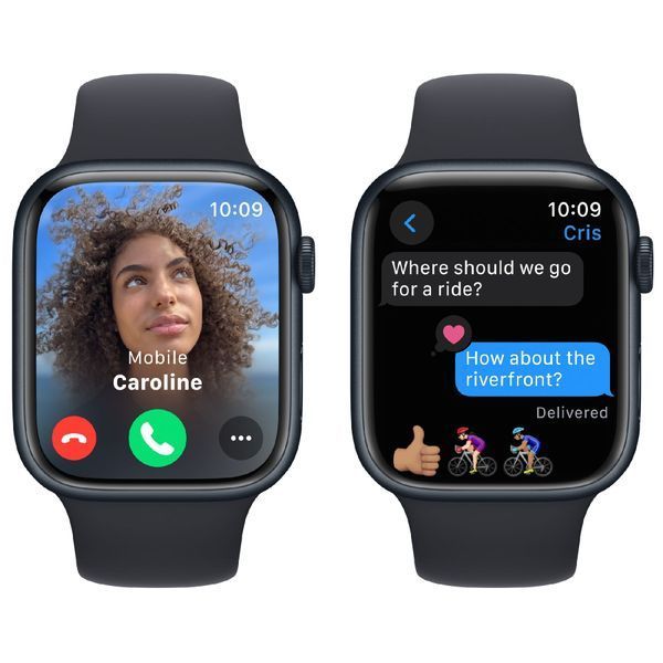 Смарт часы Apple Watch 9 Series 45mm Midnight Aluminium with Midnight Sport Band M/L (MR9A3) 59952 фото