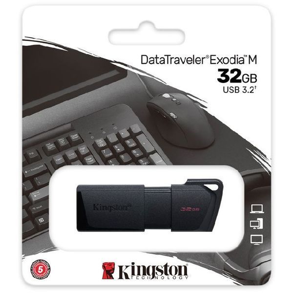 USB флеш-накопичувач Kingston DataTraveler Exodia M 32 ГБ Black (DTXM/32GB) 46121 фото