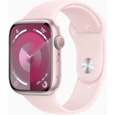 Смарт годинник Apple Watch 9 Series 45mm Pink Aluminium with Light Pink Sport Band M/L (MR9H3) 62005 фото