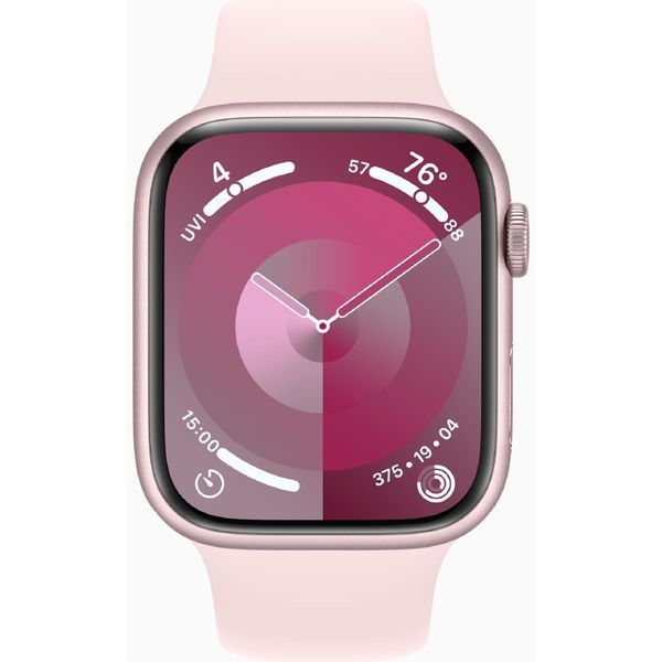 Смарт часы Apple Watch 9 Series 45mm Pink Aluminium with Light Pink Sport Band M/L (MR9H3) 62005 фото