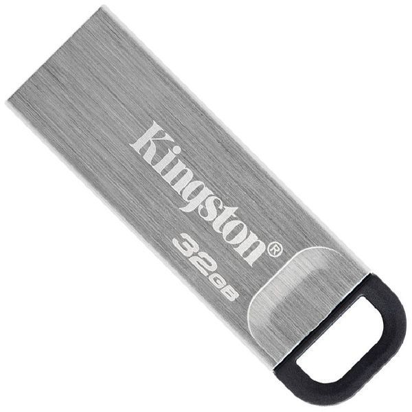 USB флеш-накопичувач Kingston DataTraveler Kyson 32GB USB 3.2 Silver/Black (DTKN/32GB) 48227 фото
