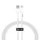 Кабель передачи данных Senteo SL-03 Soft Silicone USB-A до USB-C 2000mm White 64897 фото 1