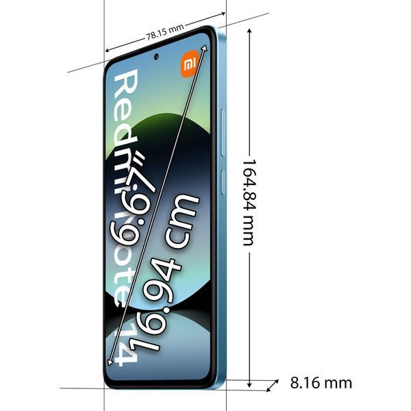 Смартфон Xiaomi Redmi Note 14 8/256GB Ocean Blue 00091 фото
