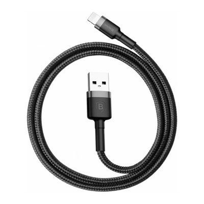 Кабель передачі даних Baseus (CALKLF-BG1) apple lightning 1000mm чорно-сірий 42775 фото