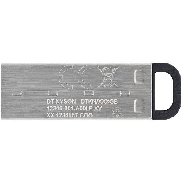 USB флеш-накопичувач Kingston DataTraveler Kyson 64GB USB 3.2 Silver/Black (DTKN/64GB) 49174 фото