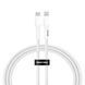 Кабель передачі даних Senteo SL-03 Soft Silicone USB-C до Lightning 1000mm White 64901 фото