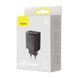 Мережевий зарядний пристрій Baseus (CCXJ-E01) Compact Quick Charger 30W QC+ PD (1Type-C + 2USB) (black) 58631 фото 4