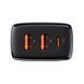 Мережевий зарядний пристрій Baseus (CCXJ-E01) Compact Quick Charger 30W QC+ PD (1Type-C + 2USB) (black) 58631 фото 3