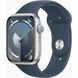 Смарт часы Apple Watch 9 Series 45mm Silver Aluminium with Storm Blue Sport Band M/L (MR9E3) 62007 фото