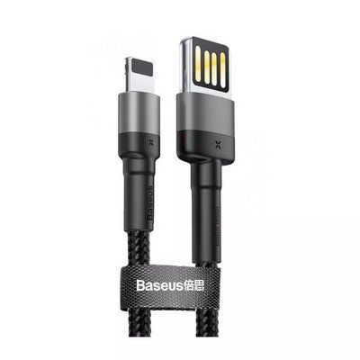 Кабель передачі даних Baseus (CALKLF-GG1) apple lightning Cafule Lightning Special Edition 2.4A (1m) (gray) 42777 фото