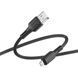 Кабель передачі даних Ridea RC-CO10 CommonPro micro USB 3A 1000mm чорний 68370 фото 3