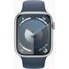 Смарт часы Apple Watch 9 Series 45mm Silver Aluminium with Storm Blue Sport Band S/M (MR9D3) 62534 фото 2