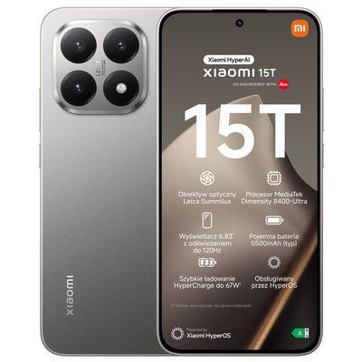 Смартфон Xiaomi 15T 12/256GB Titan Gray 69589 фото