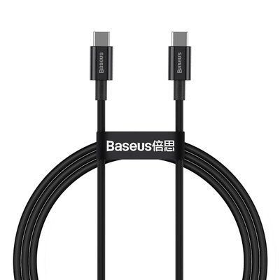 Кабель передачі даних Baseus (CATYS-B) Type-C to Type-C 100W 1000mm black 13465 фото