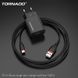 Сетевое зарядное устройство Tornado TD-14 USB in 2.1A (кабель передачі даних Type-C) чорний 45080 фото 4