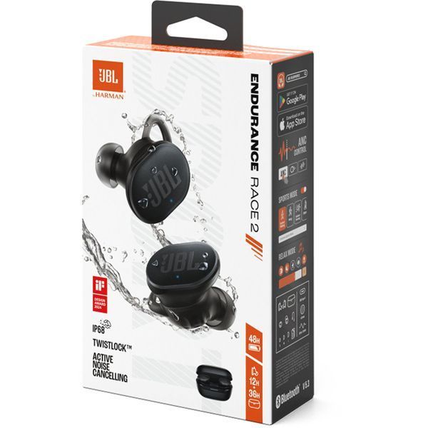 Навушники JBL Endurance Race 2 (JBLENDURACE2BLK) Black 67582 фото
