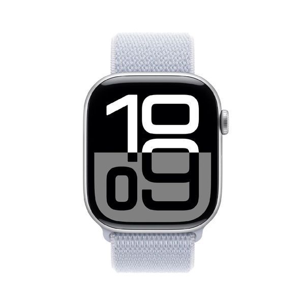 Смарт годинник Apple Watch 10 Series GPS 46mm Silver Aluminium Blue Cloud Sport Loop (MWWN3QH/A) 64436 фото