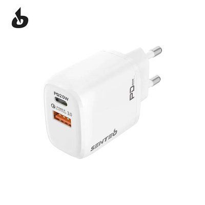Сетевое зарядное устройство Senteo Z-07 20W Turbo Fast (кабель Type-C) белый 55059 фото